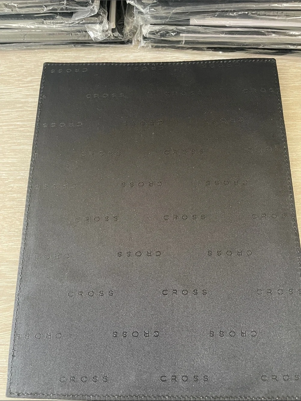 30 Cross Pen Black Leather Padfolio With Cross Branded 24 Page Note Pads